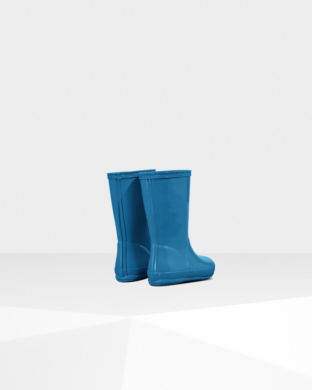 Bottes de Pluie Hunter Original First Classic Gloss Enfant Bleu JWFNECG-84